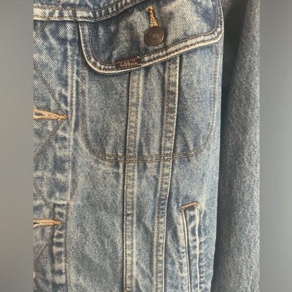 Vintage Lee trucker denim embroidery back dreamcatcher Apache Junction Arizona S - Picture 4 of 5